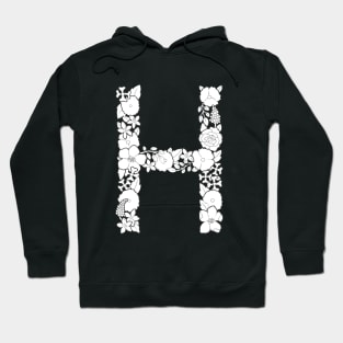 Floral Letter H Hoodie